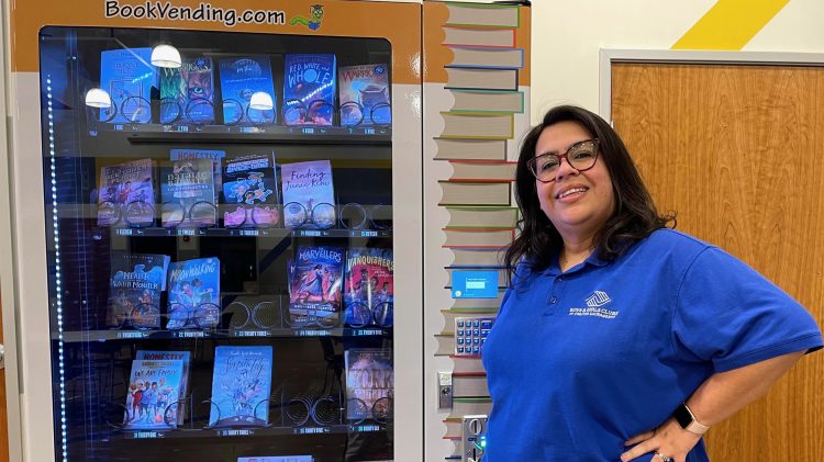 Image for display with article titled Rancho Cordova Youth Center’s Book Vending Machine Gets Kids Excited to Read