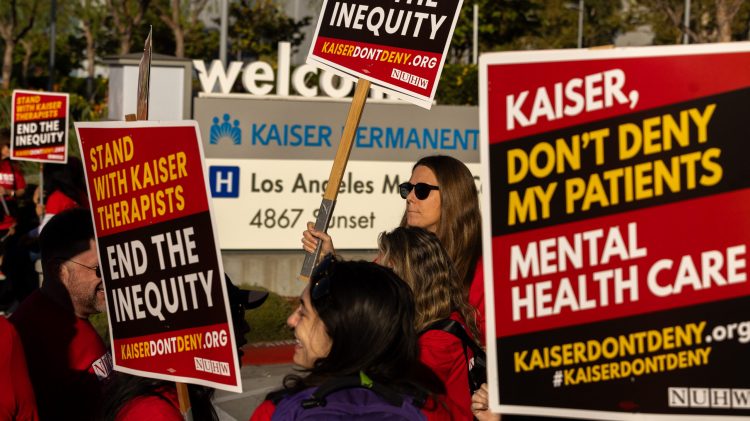 Image for display with article titled With Kaiser Mental Health Workers on Strike, California Officials Say They Are Watching to Ensure Care